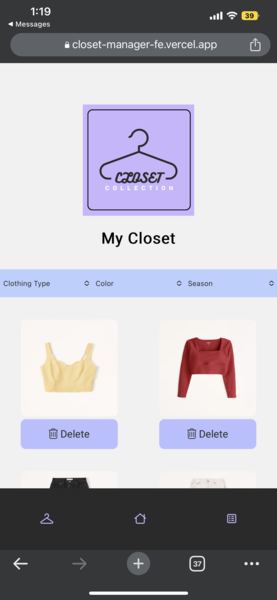 Screenshot thumbnail #2 for project Closet Collection
