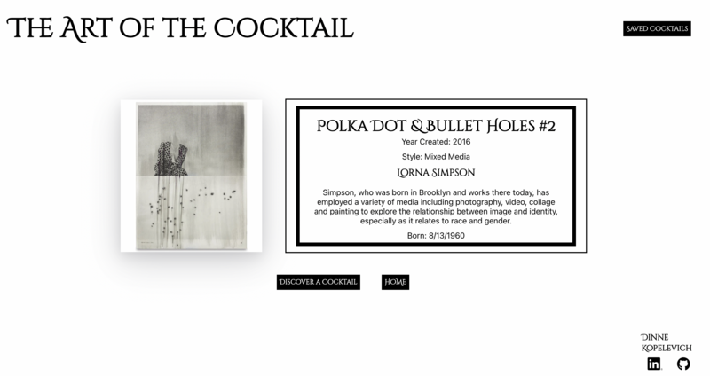 Screenshot thumbnail #2 for project The Art Of The Cocktail