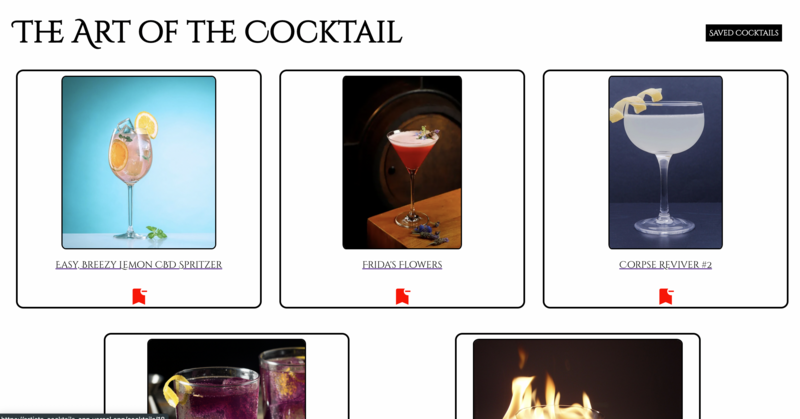 Screenshot thumbnail #4 for project The Art Of The Cocktail
