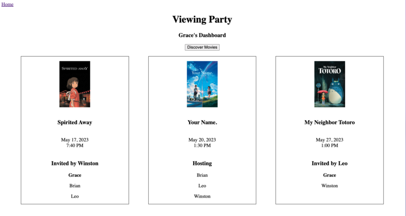 Screenshot detail for project Viewing Party