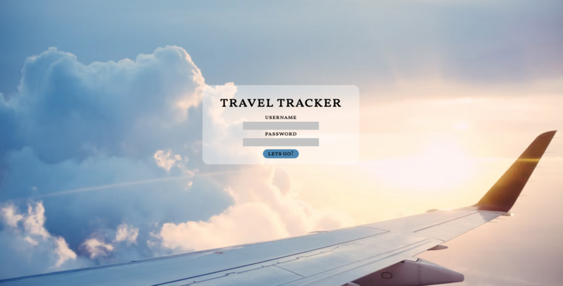 Screenshot detail for project Travel Tracker