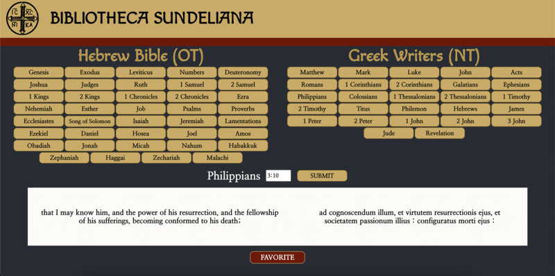 Screenshot thumbnail #2 for project Bibliotheca Sundeliana