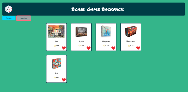 Screenshot thumbnail #3 for project Boardgame Bonanza