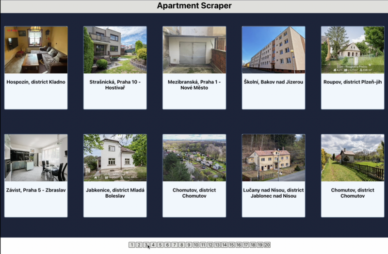 Screenshot thumbnail #1 for project Apartment Scraper