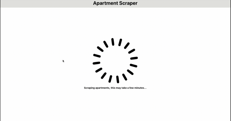 Screenshot thumbnail #2 for project Apartment Scraper