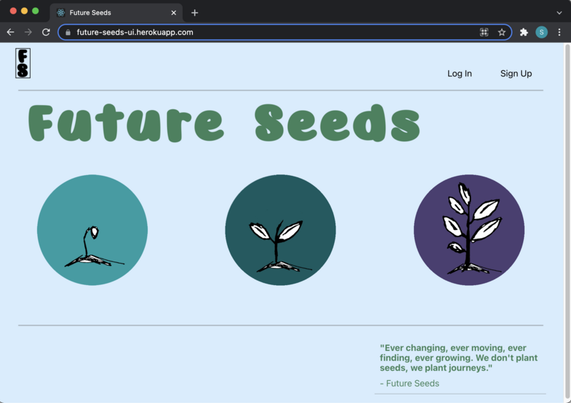Screenshot detail for project Future Seeds 