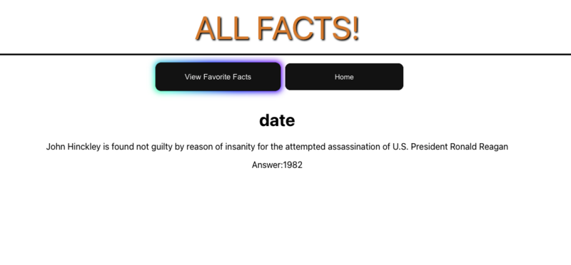 Screenshot thumbnail #3 for project Facts App