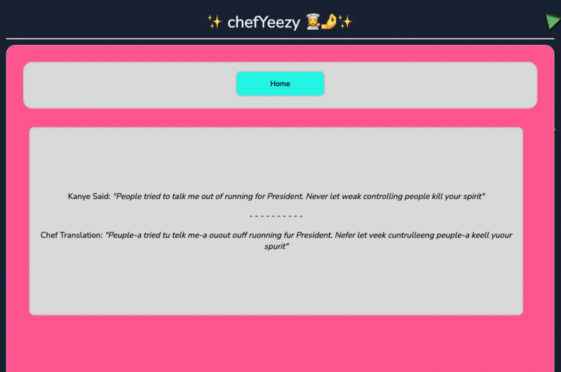 Screenshot thumbnail #3 for project chefYeezy