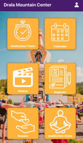 Screenshot detail for project Drala Mountain Center App