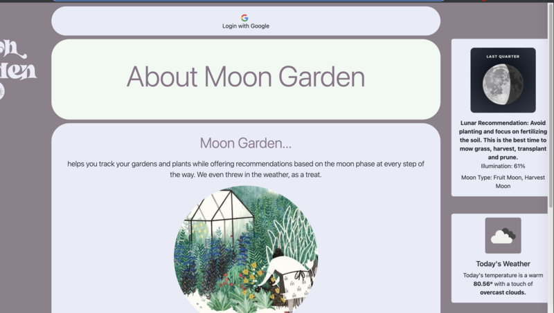 Screenshot detail for project Moon Gardens - Consultancy Project