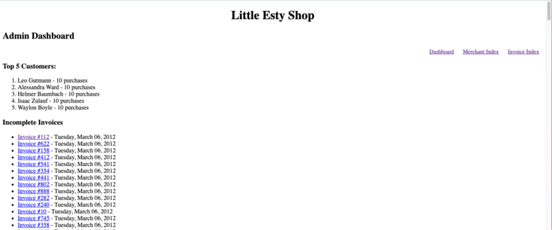 Screenshot detail for project Little Esty Shop/Bulk Discount