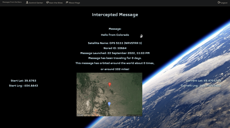 Screenshot thumbnail #4 for project Messages from the Stars