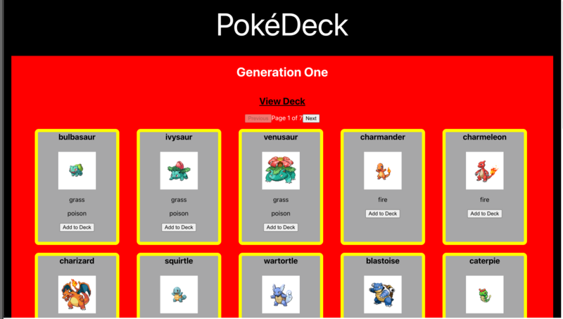 Screenshot detail for project Poke-Deck