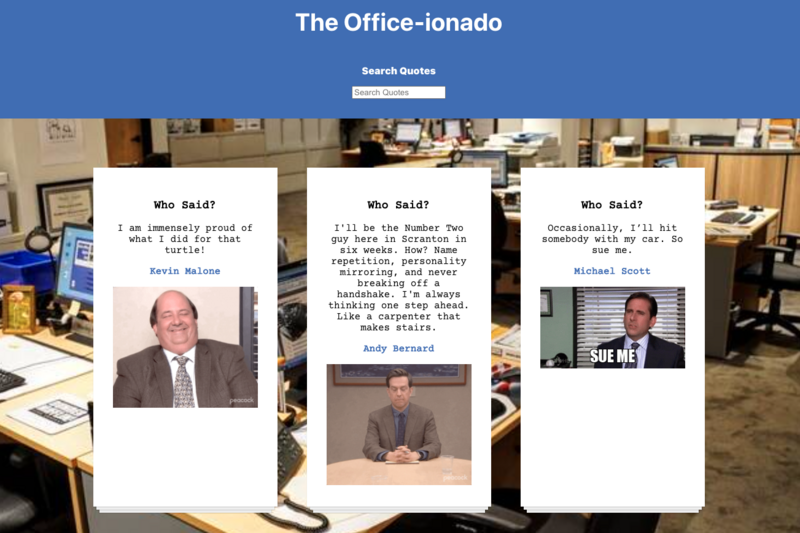 Screenshot thumbnail #3 for project The Office-ionado