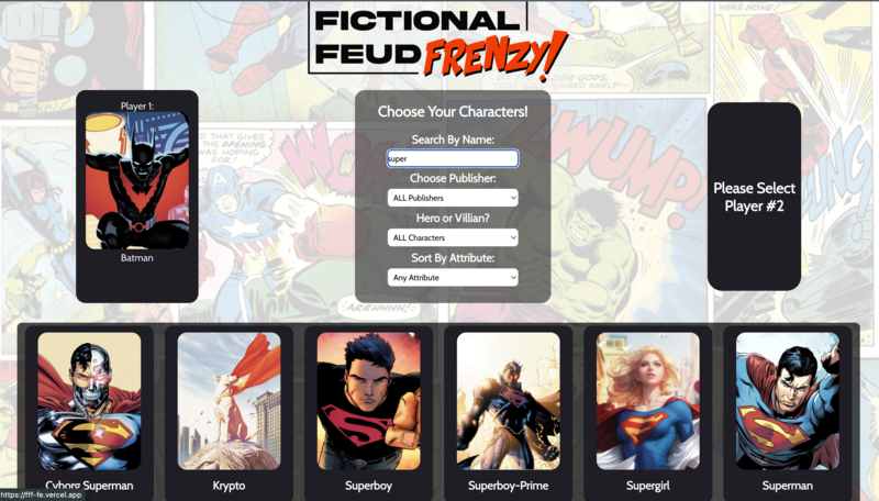 Screenshot thumbnail #2 for project Fictional Feud Frenzy