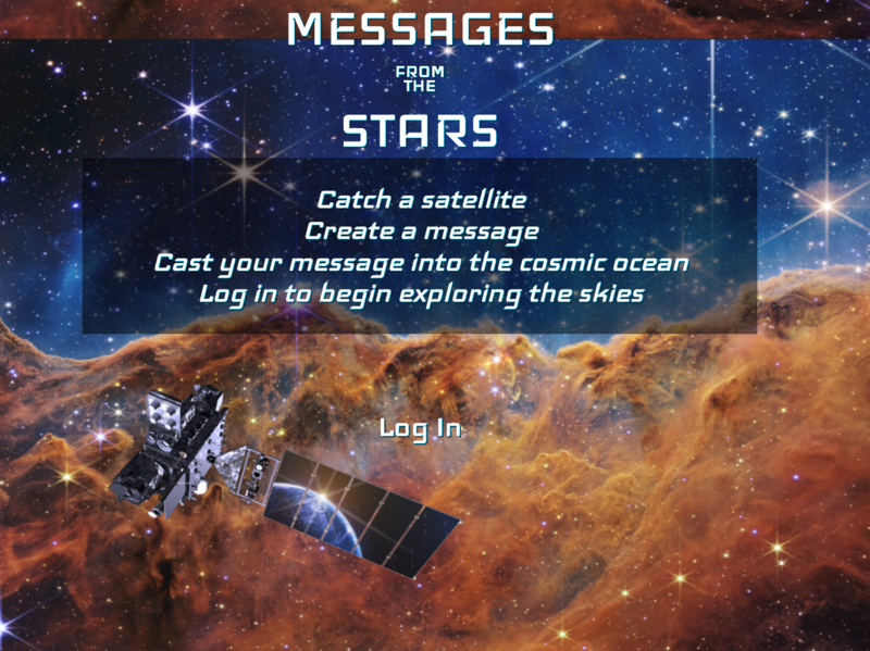 Screenshot detail for project Messages from the Stars