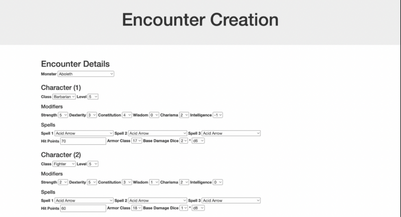 Screenshot detail for project Encounter Sim