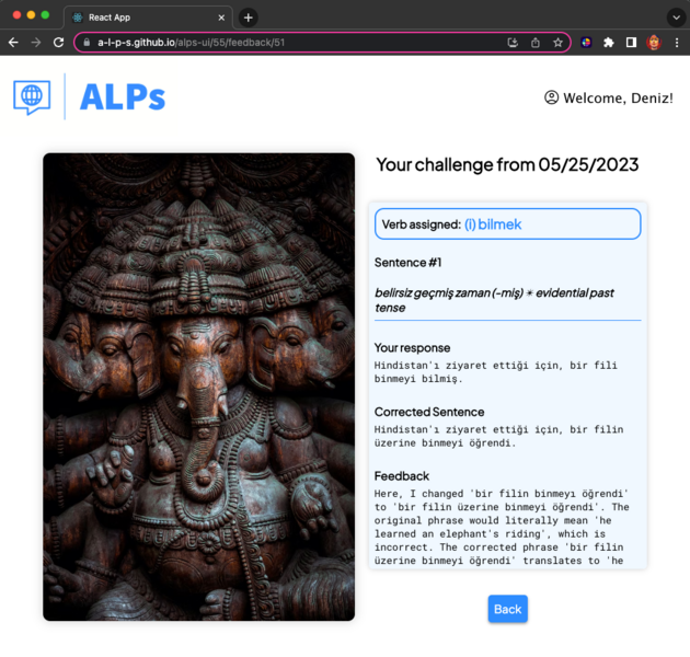 Screenshot thumbnail #1 for project ALPs (Advanced Language Practices)