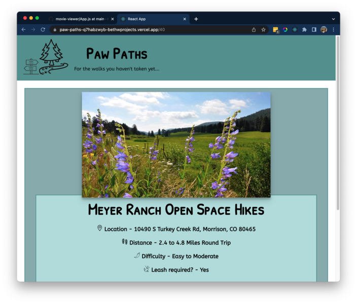 Screenshot thumbnail #2 for project Paw Paths