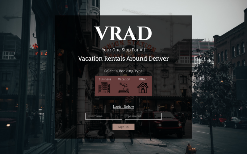 Screenshot detail for project VRAD - Vacation Rentals Around Denver