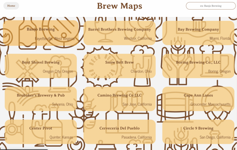 Screenshot thumbnail #1 for project Brew Maps