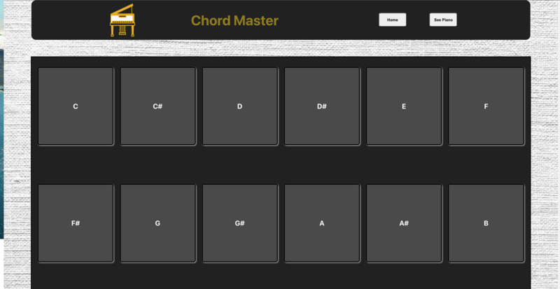 Screenshot detail for project Chord Master 