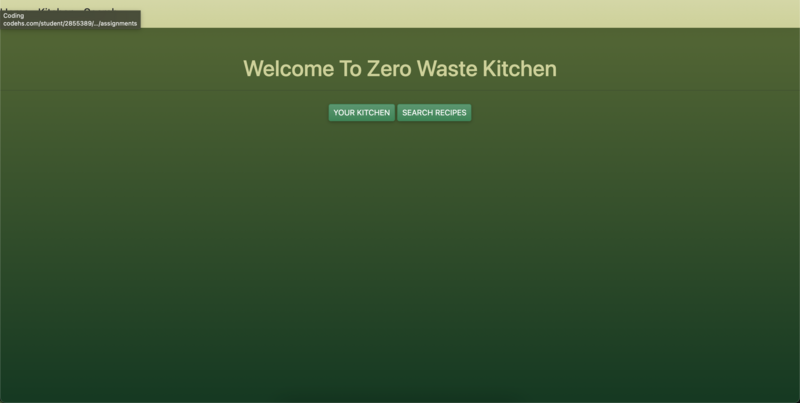 Screenshot detail for project Zero Waste Kitchen