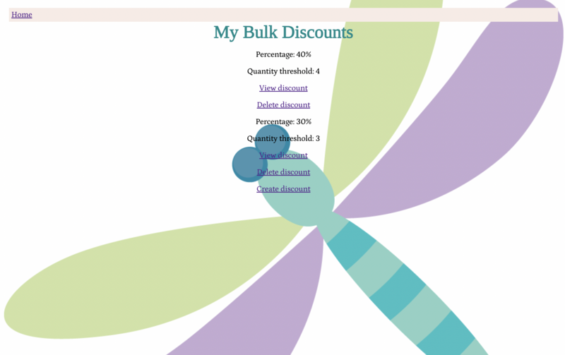 Screenshot thumbnail #2 for project Little Esty Bulk Discounts