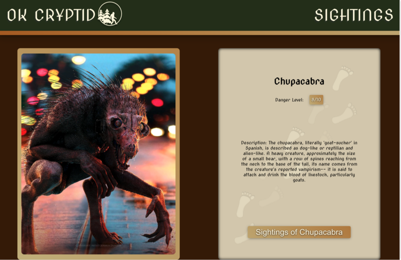 Screenshot thumbnail #2 for project OKCryptid