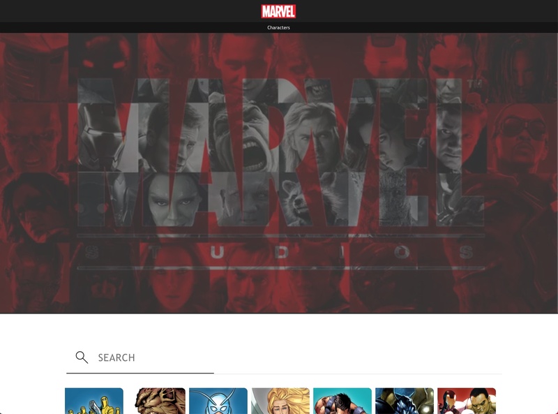 Screenshot detail for project Marvel2U