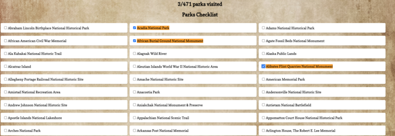 Screenshot thumbnail #2 for project National Parks Service
