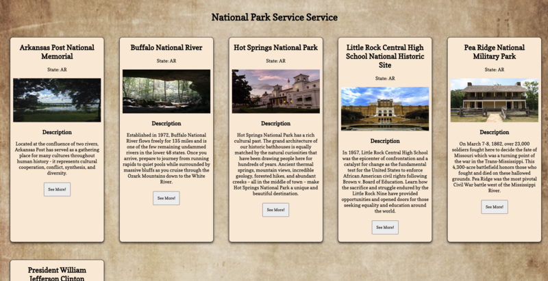 Screenshot thumbnail #3 for project National Parks Service