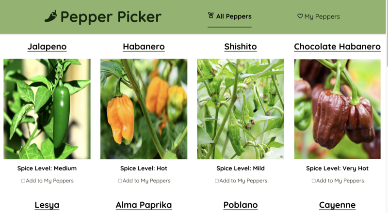 Screenshot thumbnail #1 for project Pepper Picker