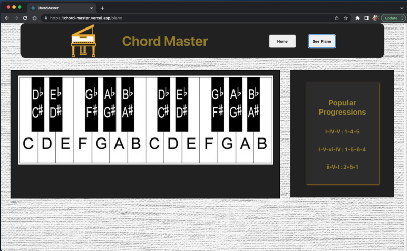 Screenshot thumbnail #3 for project Chord Master 
