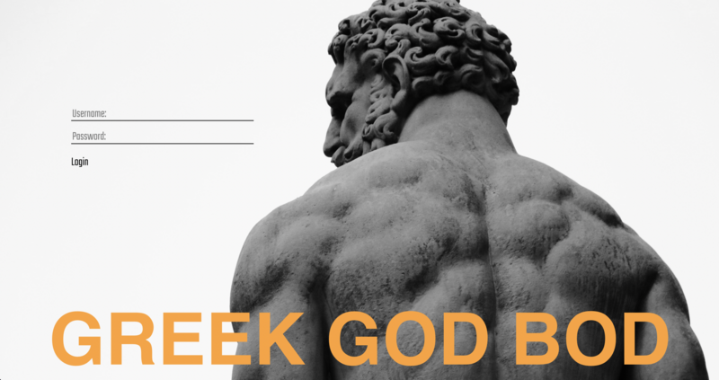 Screenshot detail for project Greek God Bod