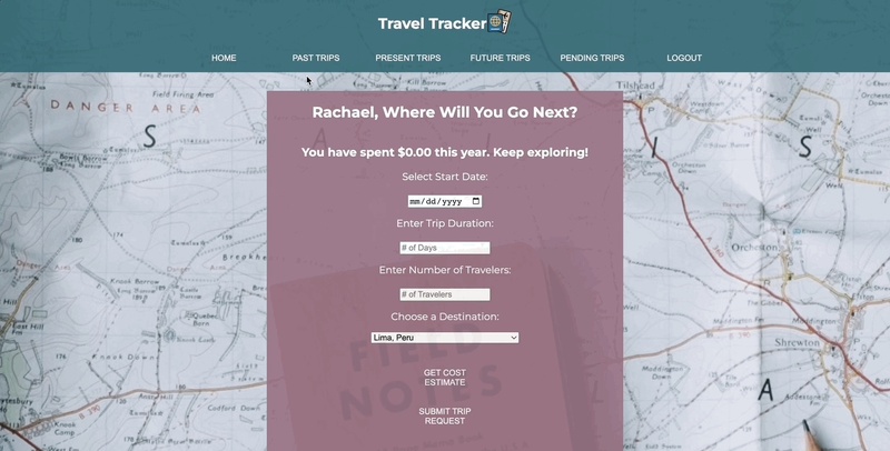 Screenshot thumbnail #2 for project Travel Tracker