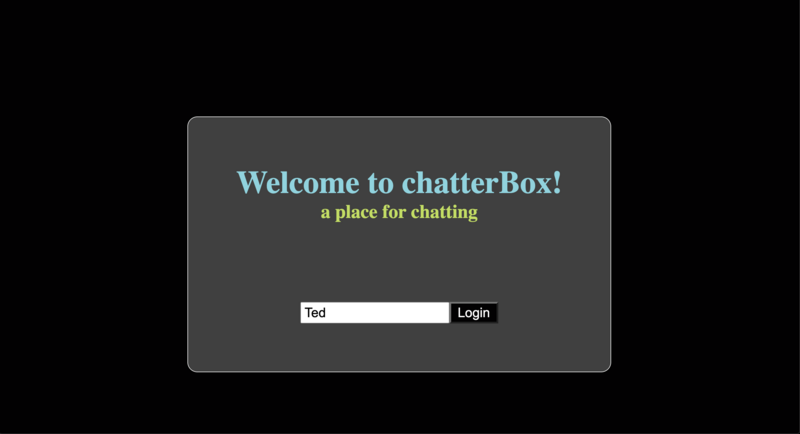 Screenshot detail for project Chatter Box