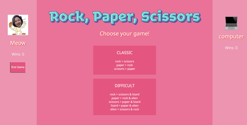 Screenshot thumbnail #2 for project Rock Paper Scissors