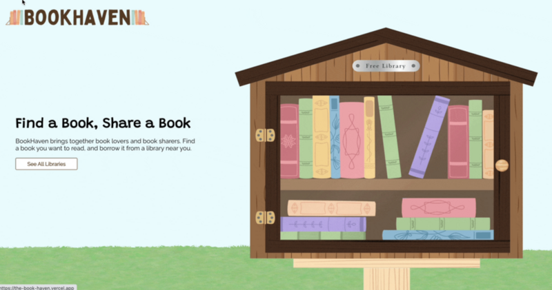 Screenshot detail for project BookHaven