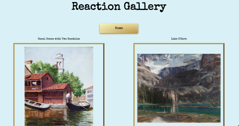 Screenshot thumbnail #2 for project Reaction Gallery