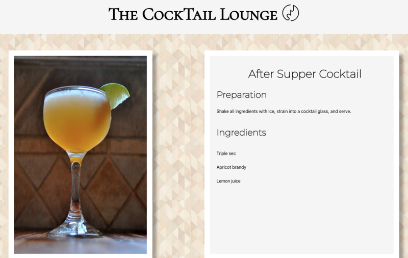 Screenshot thumbnail #2 for project The CockTail Lounge