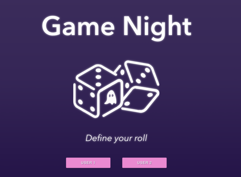 Screenshot detail for project Game Night