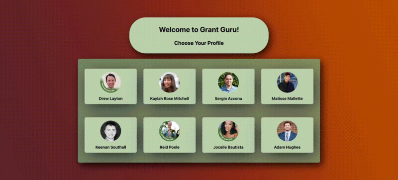 Screenshot detail for project Grant Guru