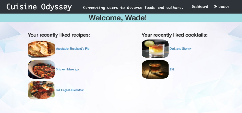 Screenshot thumbnail #4 for project  Cuisine-Odyssey