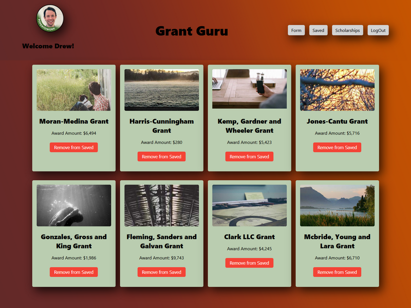 Screenshot thumbnail #2 for project Grant Guru