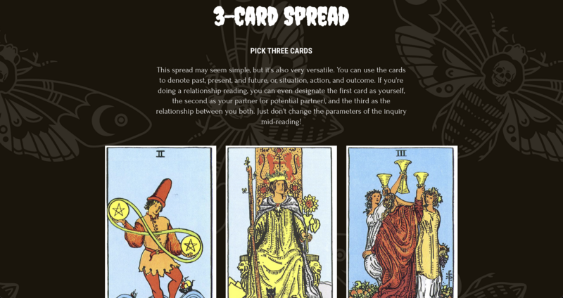 Screenshot thumbnail #3 for project WitchCraft Tarot