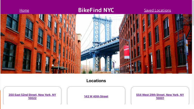 Screenshot detail for project Bike Find