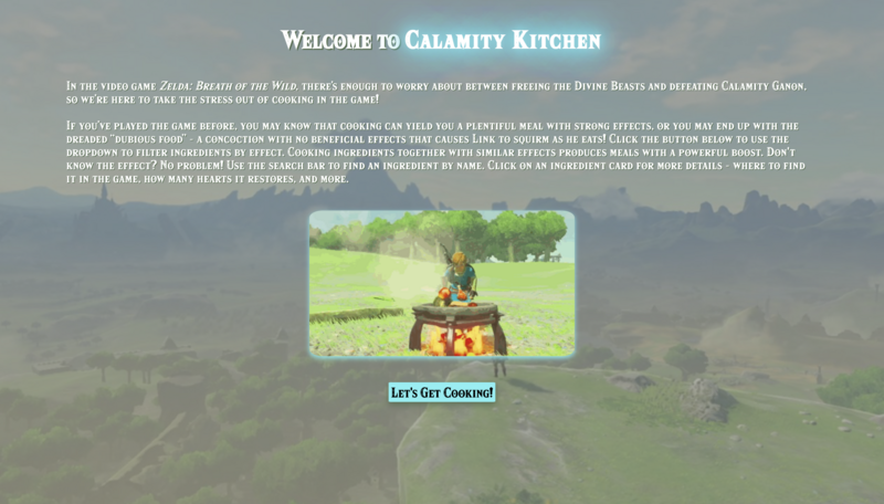 Screenshot detail for project Calamity Kitchen 