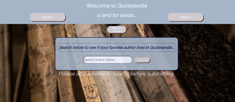 Screenshot thumbnail #4 for project Quotelandia