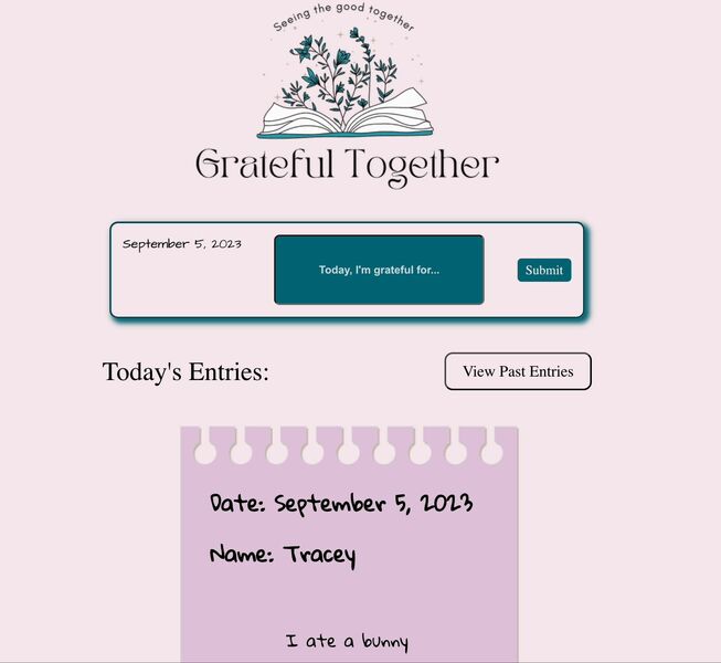 Screenshot detail for project Grateful Together